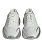 Dolce & Gabbana White Silver Daymaster Leather Sneakers Shoes