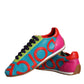 Dolce & Gabbana Multicolor Leather Logo Casual Sneakers Shoes