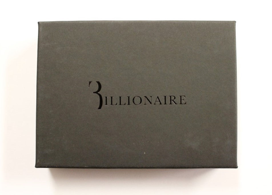 Billionaire Italian Couture Elegant Turtledove Leather Men's Wallet