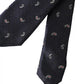 Dolce & Gabbana Dark Blue Fantasy 100% Silk Adjustable Men Tie