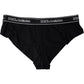 Dolce & Gabbana Black Modal Stretch Branded Logo Underwear