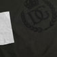 Dolce & Gabbana Green Logo Cotton Crew Neck Pullover Sweater