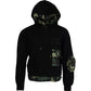 Dolce & Gabbana Black Camouflage Hooded Sweatshirt Sweater