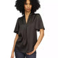 MICHAEL Women's Satin V-Neck Top