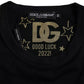 Dolce & Gabbana Black Cotton Round Neck Short Sleeves Men T-shirt