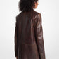 Burnished Leather Blazer