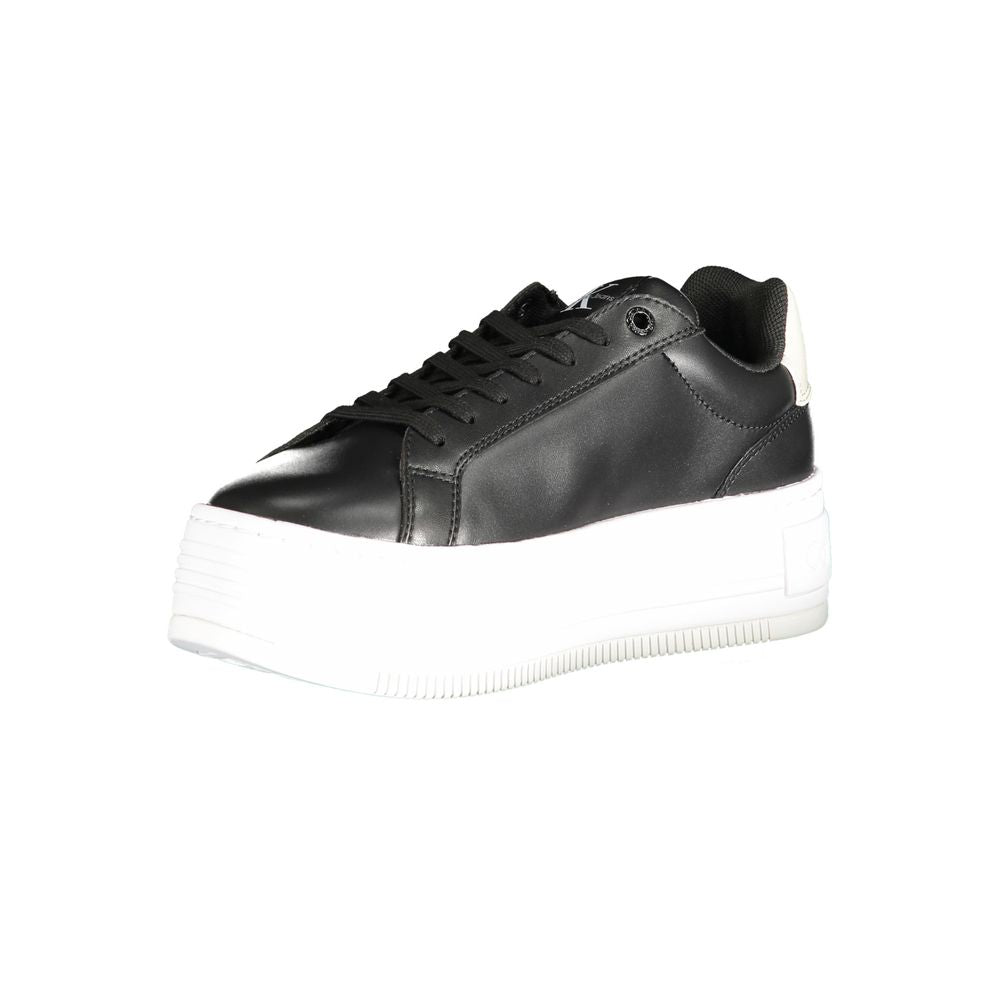 Calvin Klein Black Polyester Sneaker