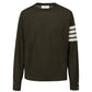 Thom Browne Green Wool Sweater