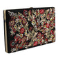 Dolce & Gabbana Multicolor Floral Gold Frame Clutch Evening Purse Bag