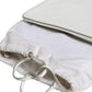 MM6 Maison Margiela White Leather Large Pouch Zip Handbag Women Bag