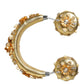 Dolce & Gabbana Gold Leather Floral Crystal Angel Headset Headphones