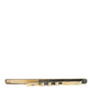 Dolce & Gabbana Gold Tone Brass Logo Branded Men Tie Clip Bar