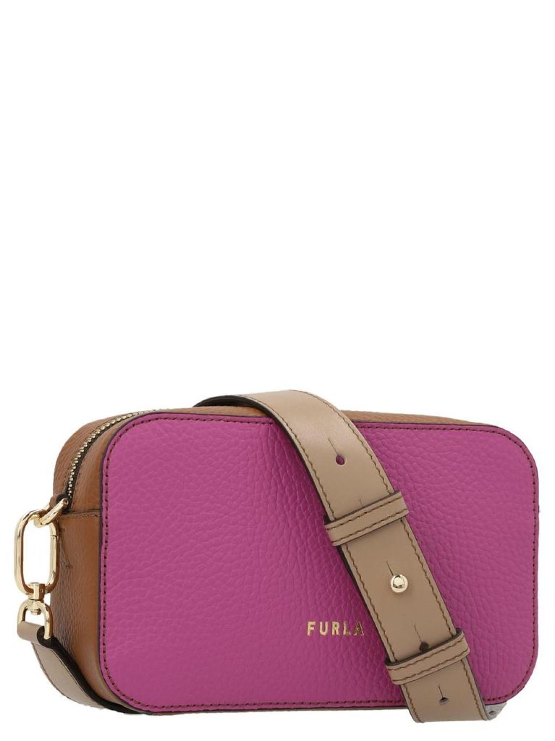 Furla Logo-Plaque Zipped Shoulder Bag