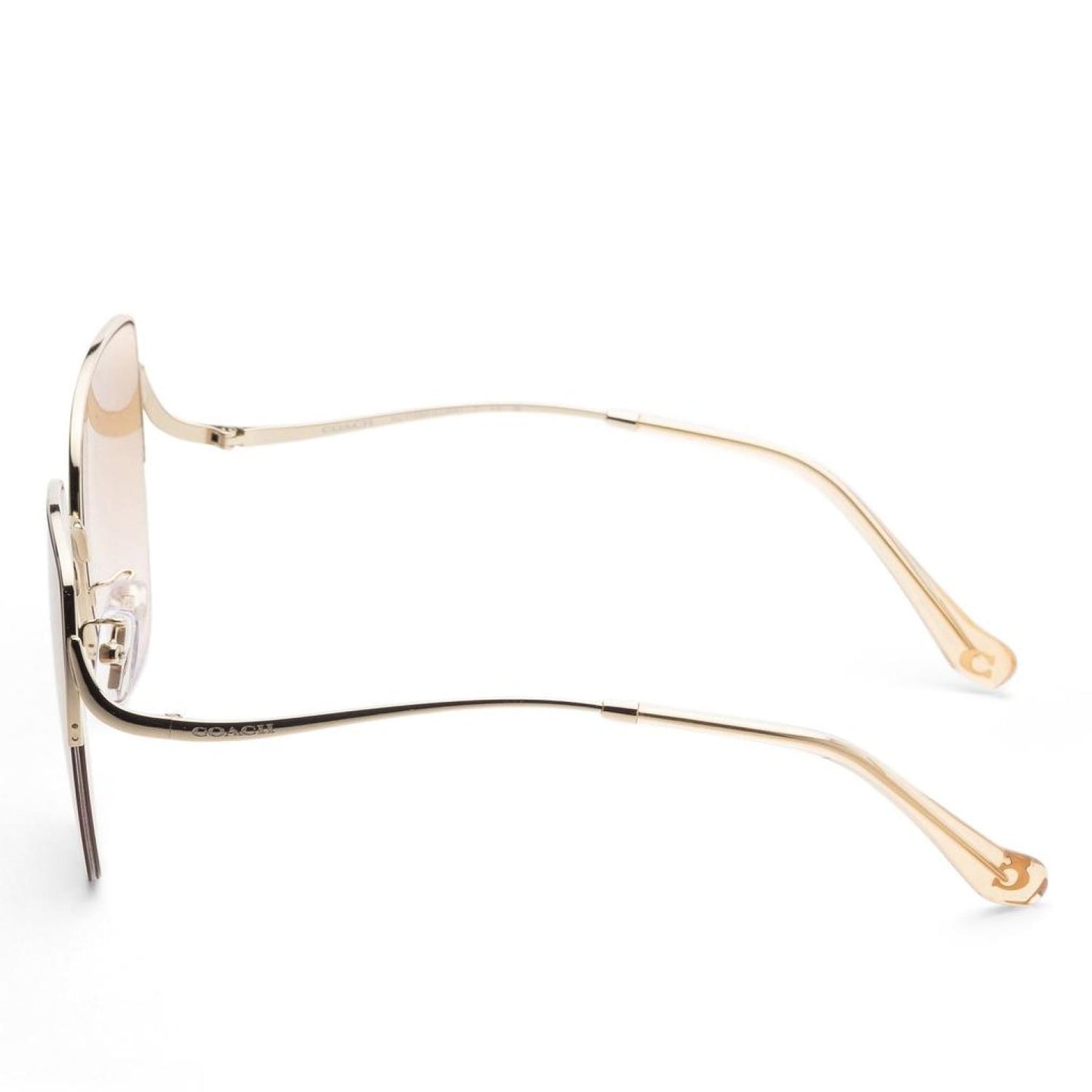 Coach Women's 60mm Shiny Light Gold Sunglasses HC7156D-90052D-60