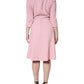 Dolce & Gabbana Pink A-line Viscose 3/4 Sleeves Dress