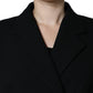 Dolce & Gabbana Black Double Breasted Trench Coat Jacket