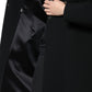 Dolce & Gabbana Black Double Breasted Trench Coat Jacket