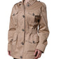 Dolce & Gabbana Beige Cotton Long Sleeve Collared Coat Jacket