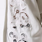 Dolce & Gabbana White Viscose Floral Cut Out Cardigan Sweater