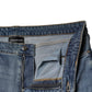 Emporio Armani Blue Washed High Waisted Skinny Women Denim Jeans