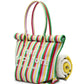 The Striped Jacquard Beach Tote Bag