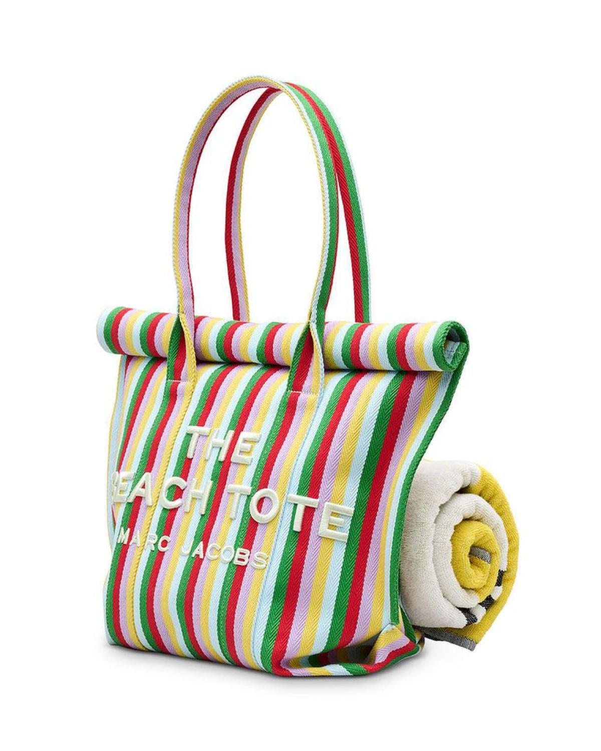 The Striped Jacquard Beach Tote Bag