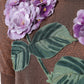 Dolce & Gabbana Brown Floral Applique Viscose Short Sleeve Top