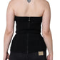 Dolce & Gabbana Black Bustier Sleeveless Corset Blouse Top