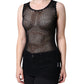 Dolce & Gabbana Black Mesh See Through Sleeveless Tank Top