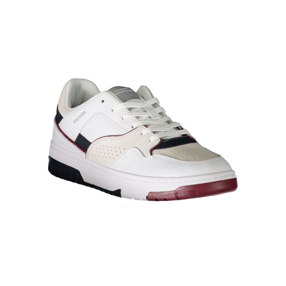 Tommy Hilfiger White Polyethylene Men Sneaker