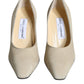 Dolce & Gabbana Beige Suede Leather High Heels Pumps Shoes