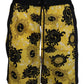 Dsquared² Yellow Black Printed Nylon Beachwear Shorts Swimwear