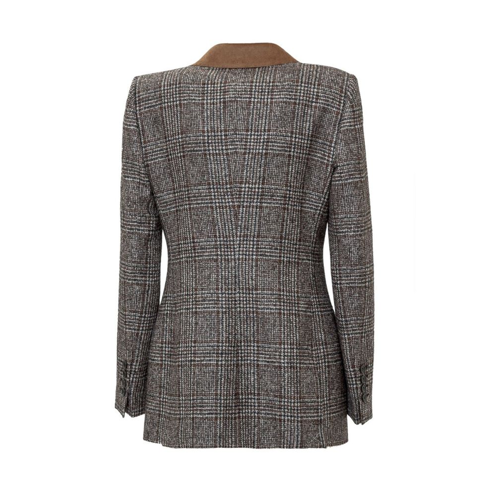 Dolce & Gabbana Brown Wool Jackets & Coat