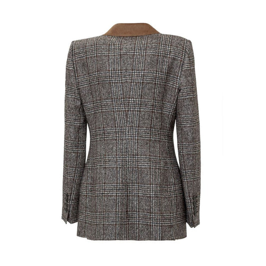 Dolce & Gabbana Brown Wool Jackets & Coat