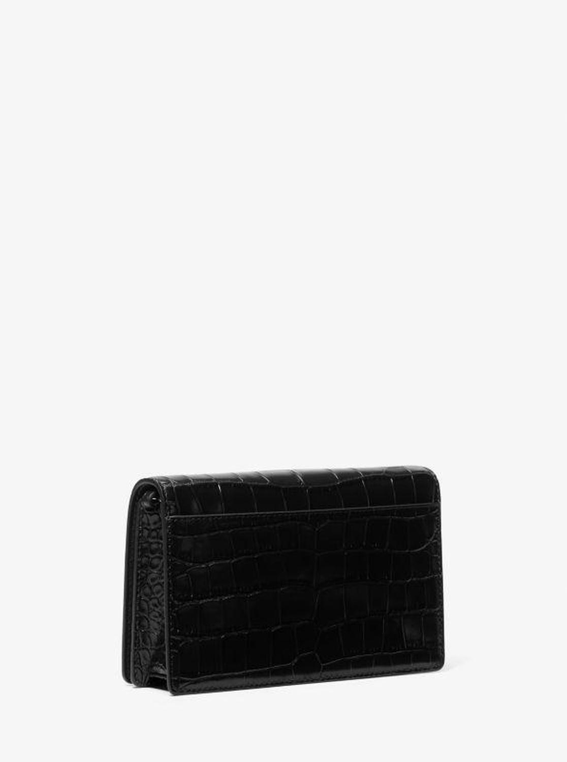 Jet Set Medium Crocodile Embossed Leather Crossbody Bag