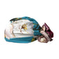 Dolce & Gabbana Blue Floral Motif Turban Head Hat Women