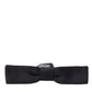 Dolce & Gabbana Black Silk Adjustable Men Neck Bow Tie