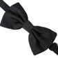 Dolce & Gabbana Black Silk Adjustable Neck Men Bow Tie