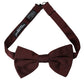 Dolce & Gabbana Maroon Silk Adjustable Neck Men Bow Tie