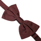 Dolce & Gabbana Maroon Silk Adjustable Neck Men Bow Tie