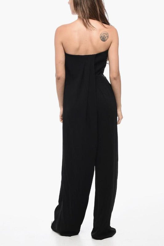 Off-Shoulder BELLA Jumpsuit with Satin Side Bands