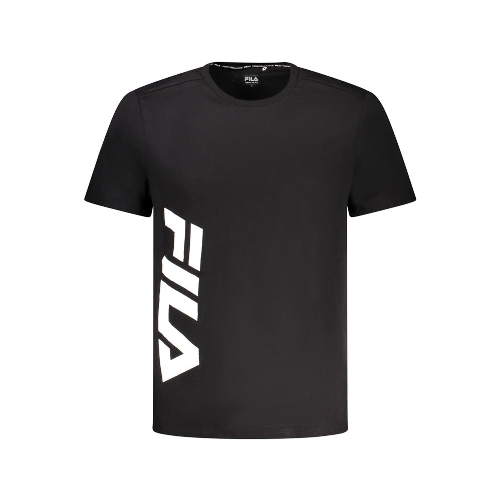 Fila Black Cotton T-Shirt