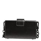 Dolce & Gabbana Metallic Gray DG BOX Leather Shoulder Chain Strap Bag