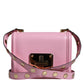 Dolce & Gabbana Baby Pink LOLA Leather Studded Crossbody Strap Bag