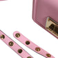 Dolce & Gabbana Baby Pink LOLA Leather Studded Crossbody Strap Bag