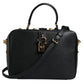 Dolce & Gabbana Black Calfskin Leather Welcome Handbag Bag