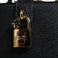 Dolce & Gabbana Black Calfskin Leather Welcome Handbag Bag