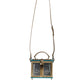 Dolce & Gabbana Multicolor Wood Leather Clutch Shoulder Bag