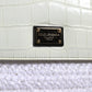 Dolce & Gabbana White Rafia Leather SICILY Crossbody Bag