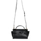 Dolce & Gabbana Black Leather SICILY Top Handle Crossbody Bag